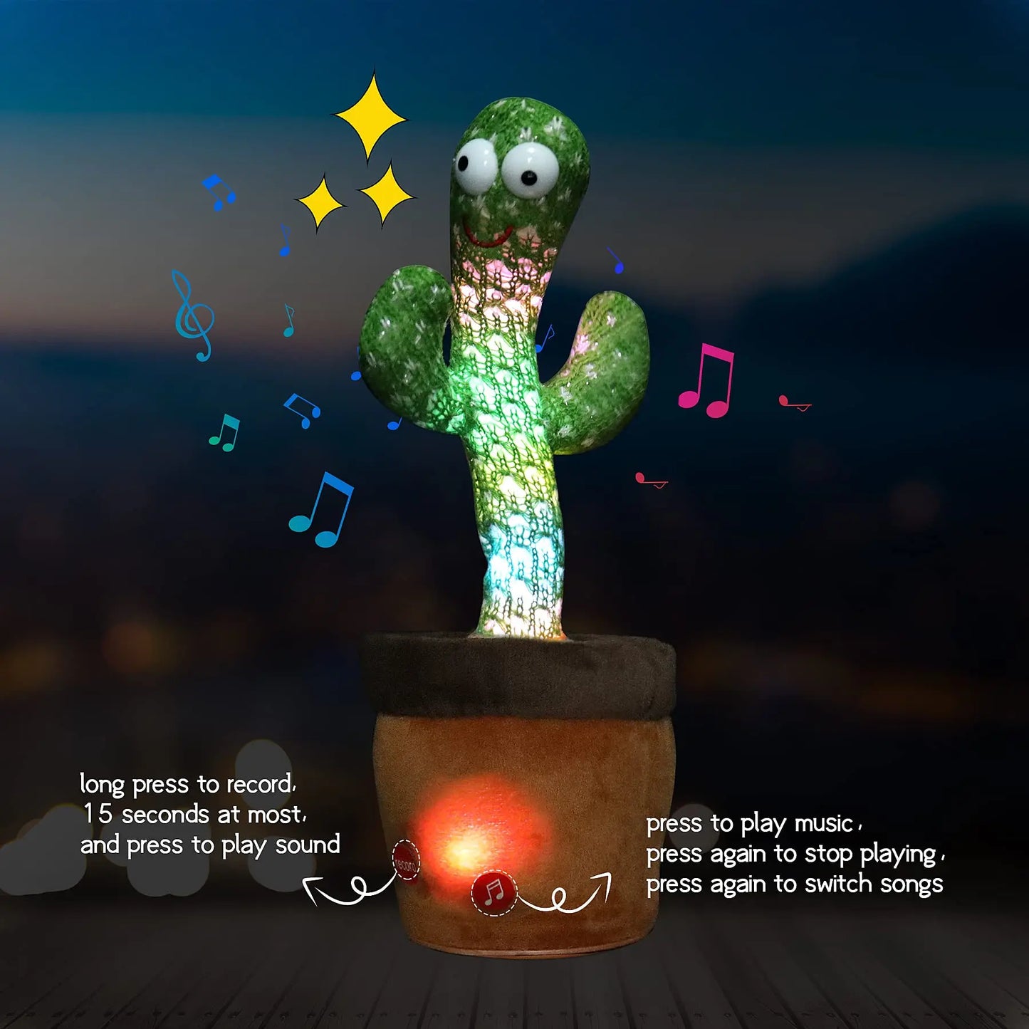 UBA™-Cacto Dancing Cactus Plush Toy